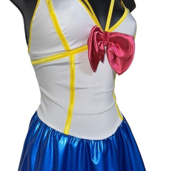 New Medium Sailor Princess Retro Anime‎ Halloween Costume Dress Cosplay 80s 90's - Picture 4 of 5